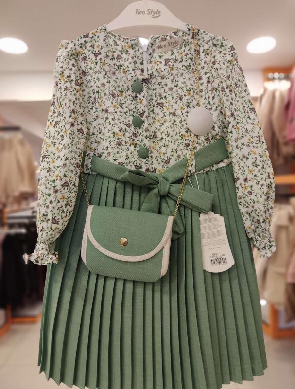 ENFETTO Kids 2392 Kız Çocuk Çantalı Elbise