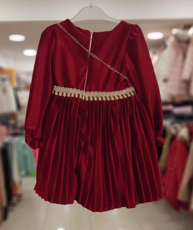 BABİLİ Kids 502 Double Kız Çocuk Kadife Elbise