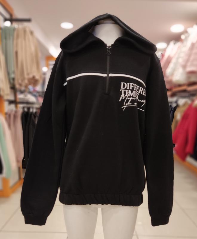 PERİMASALI 10201 Polarlı Kapşonlu Kız Çocuk Sweat