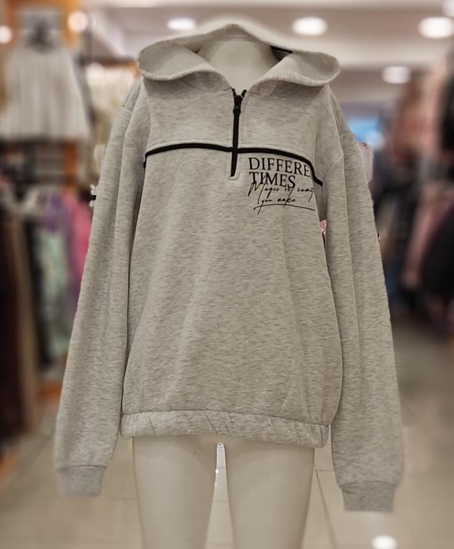 PERİMASALI 10201 Polarlı Kapşonlu Kız Çocuk Sweat