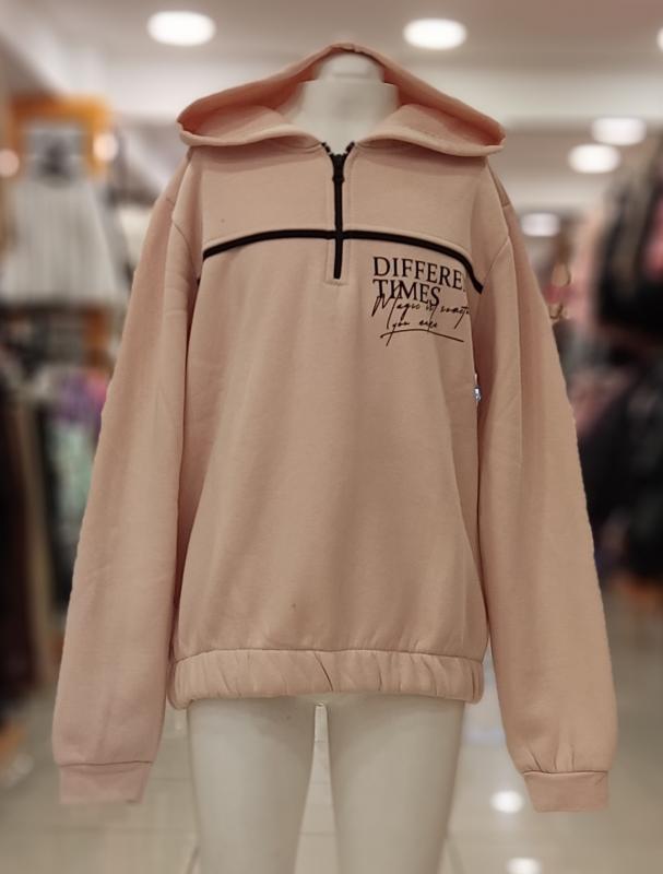 PERİMASALI 10201 Polarlı Kapşonlu Kız Çocuk Sweat