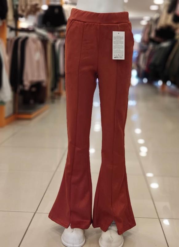 MARKAM 2352 Kız Çocuk İspanyol Paça Süet Pantolon