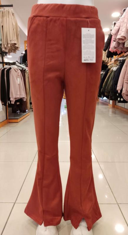 MARKAM 2352 Kız Çocuk İspanyol Paça Süet Pantolon