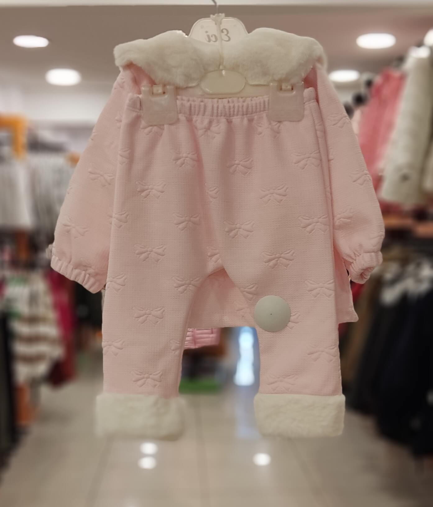 MC.ELÇİ 8291 Kapitone Hırkalı Kız Bebek 3lü Takım