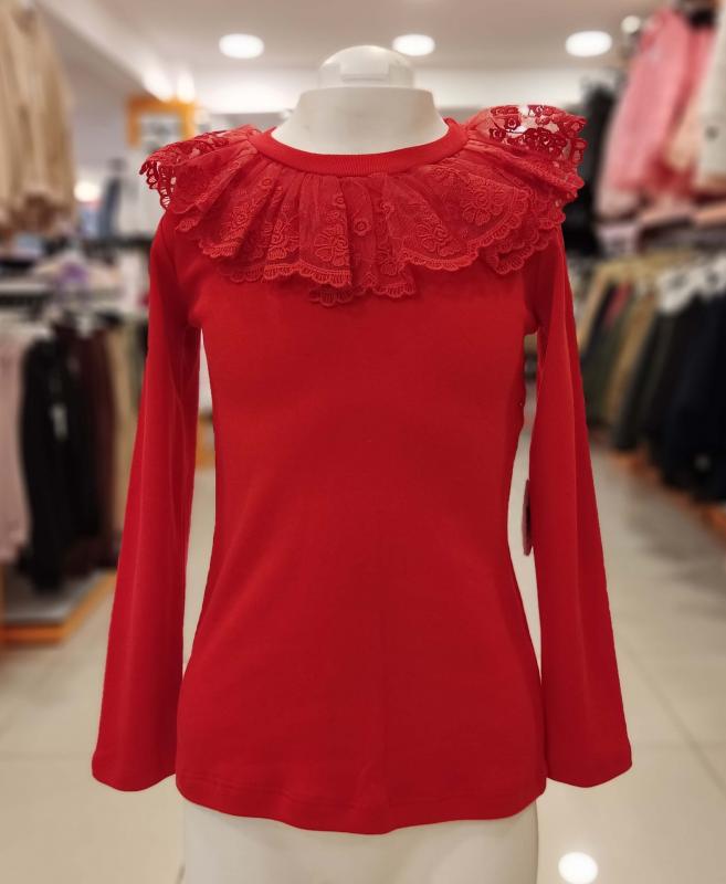 LADY GOLD 8064 Yakası Dantelli Kız Çocuk Badi Sweat