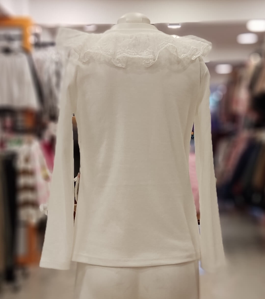 LADY GOLD 8064 Yakası Dantelli Kız Çocuk Badi Sweat