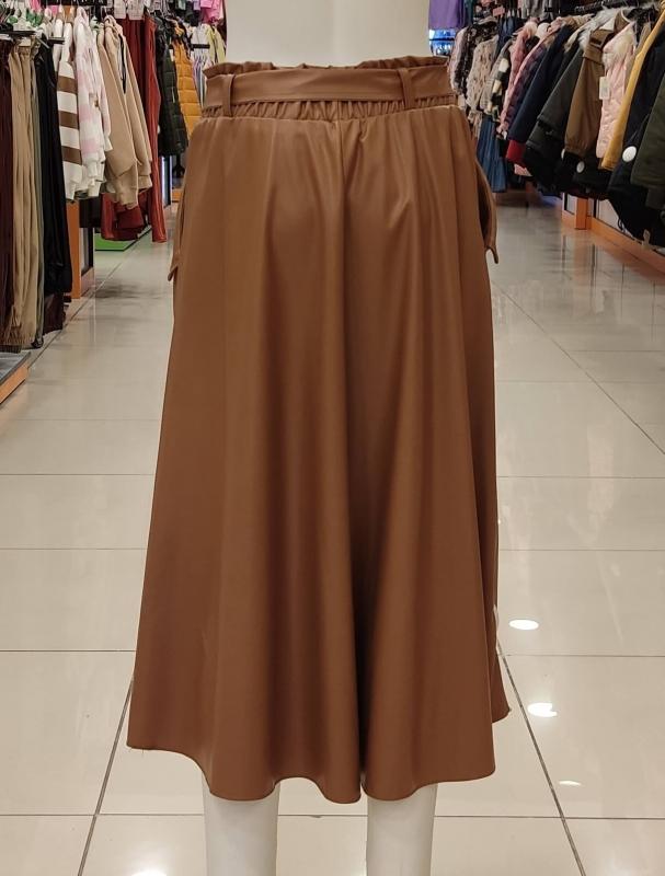 PULCINO 22303-1 Kız Çocuk Deri Etek