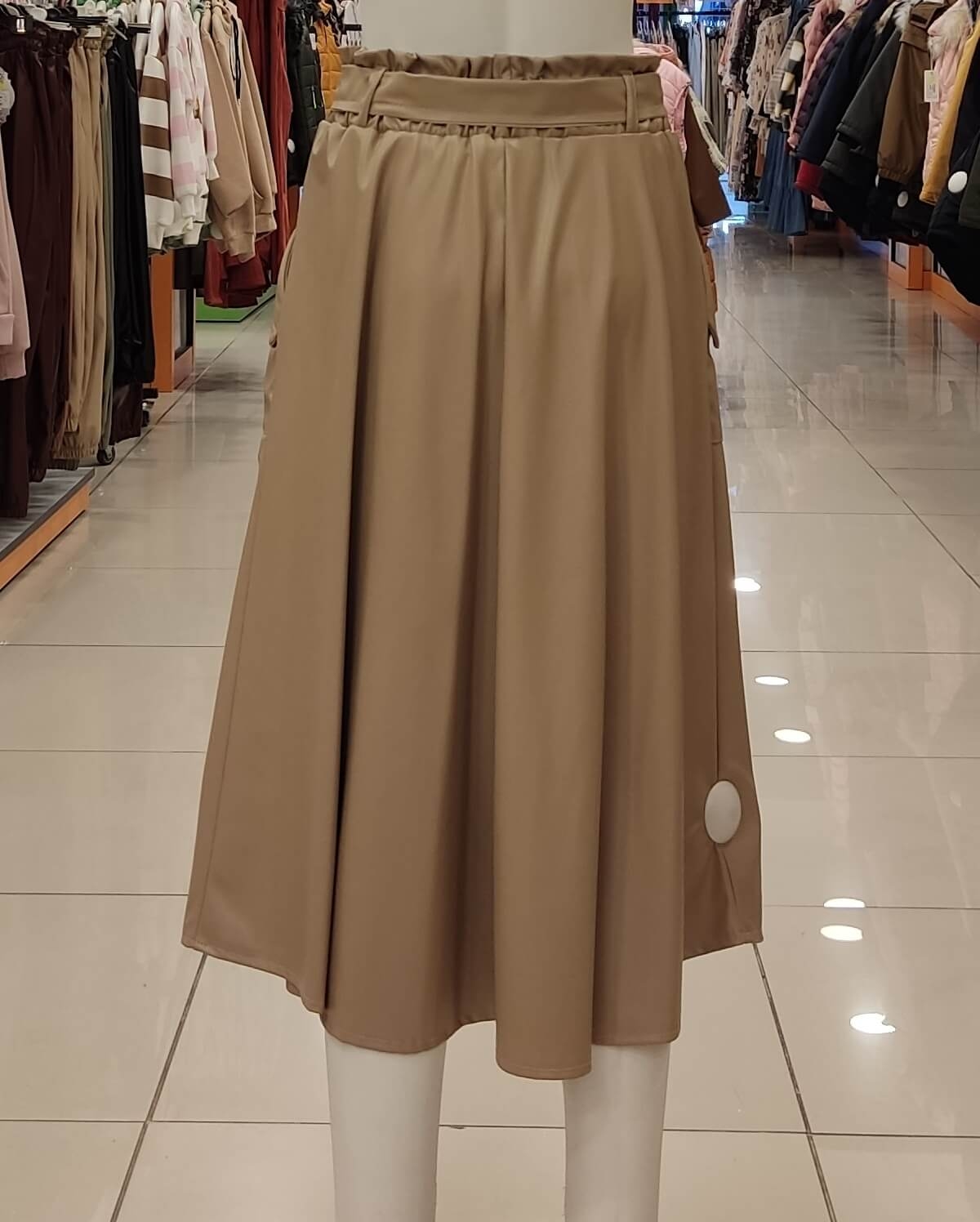 PULCINO 22303-1 Kız Çocuk Deri Etek