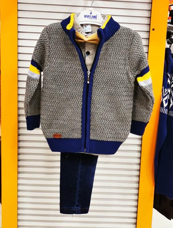BABYLAND 5134 Trikolu Gömlekli Erkek Çocuk 3lü Takım