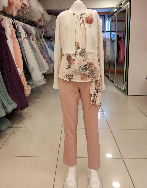 TİVİDO Kids 2431 Kız Çocuk Pantolonlu 3lü Takım