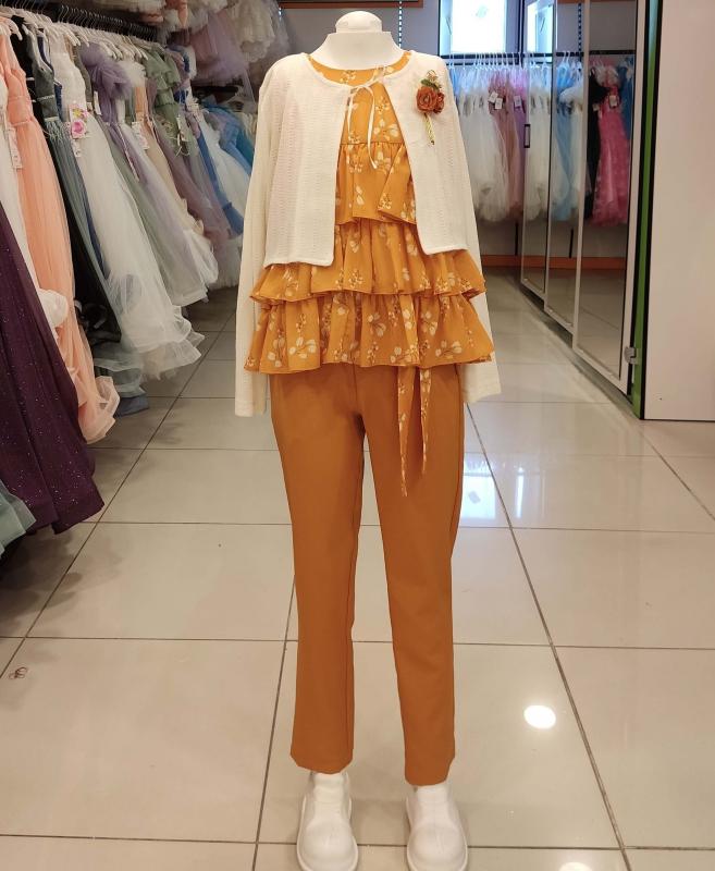 TİVİDO Kids 2430 Kız Çocuk Pantolonlu 3lü Takım