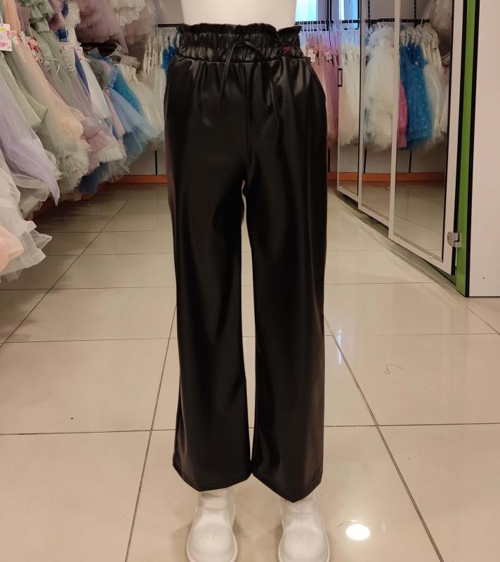 MARKAM 6006 Kız Çocuk Deri Bol Paça Pantolon
