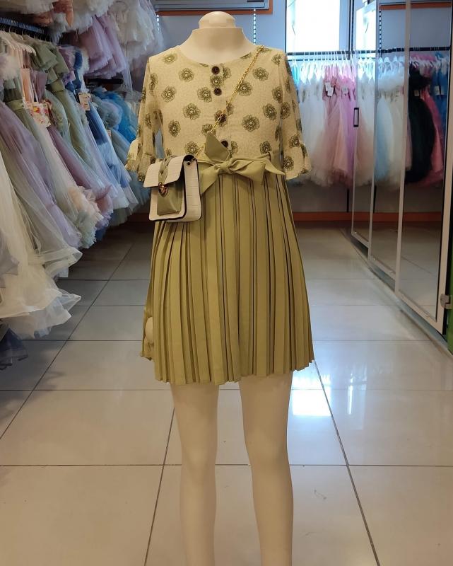 İ.CAN Kids 1360-1361 Piliseli Patlı Kız Çocuk Elbise