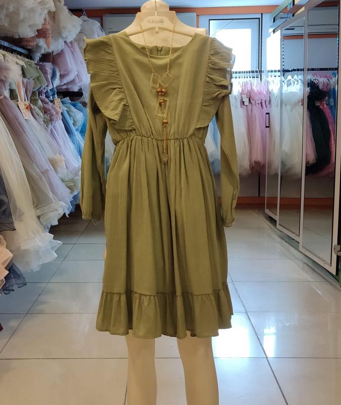 SONÖZ Kids 409 Kolyeli Kız Çocuk Elbise