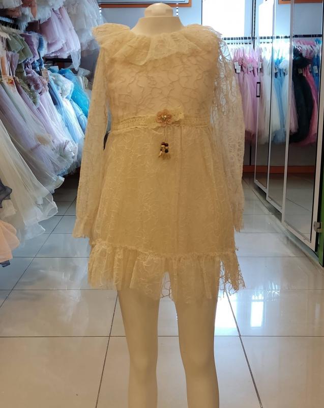 LUMİA 0846-0847 Kortlu Kız Çocuk Elbise