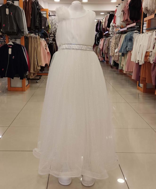 DAİSYGİRLS 2247 Omuzu Fırfırlı Kız Çocuk Abiye