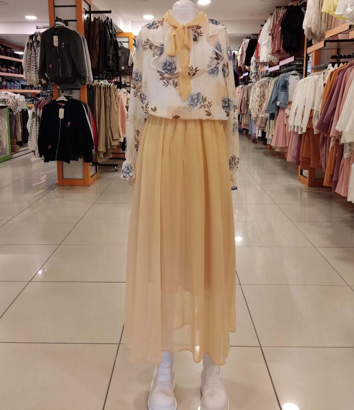 PULCINO Kids 22402 Şifon Çocuk Uzun Elbise