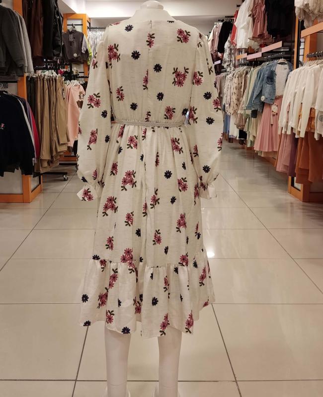 SONÖZ Kids 203 Kız Çocuk Çiçekli Elbise