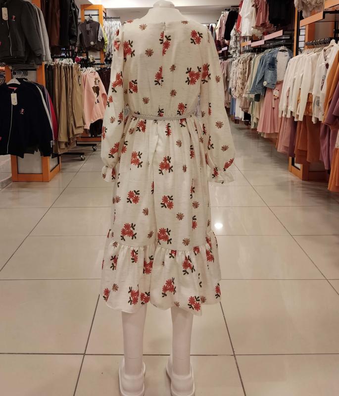 SONÖZ Kids 203 Kız Çocuk Çiçekli Elbise