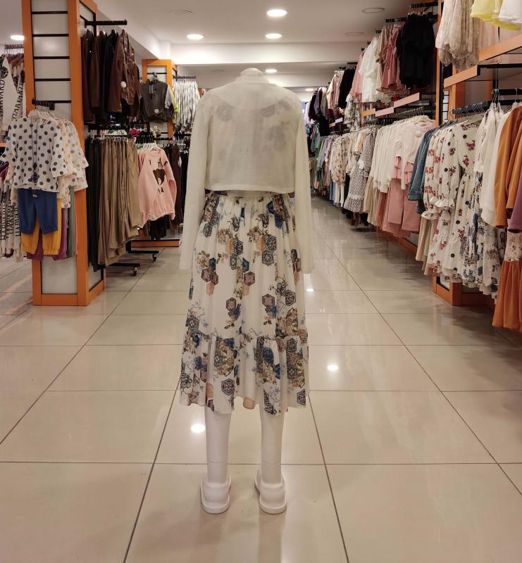 SONÖZ Kids 202 Kız Çocuk Triko Bolerolu Elbise