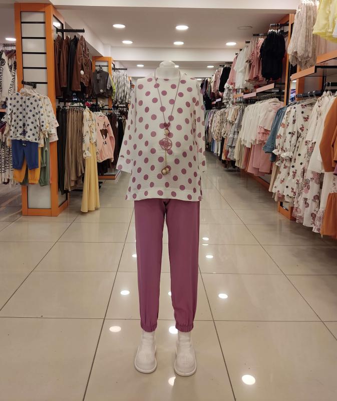 TİVİDO Kids 2197 Kız Çocuk Puantiyeli 2li Takım