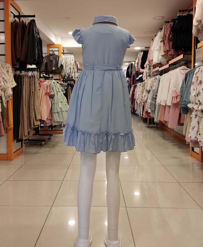 MİSS KUĞU Kids 6918 Kız Çocuk Ayıcıklı Bürümcük Elbise