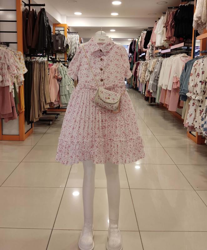 ENFETTO Kids 3151 Kız Çocuk Çantalı Elbise