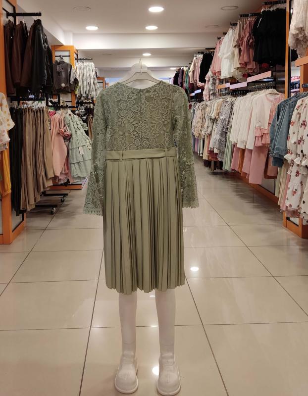 İ.CAN Kids 1366-1365 Piliseli Kız Çocuk Çantalı Elbise