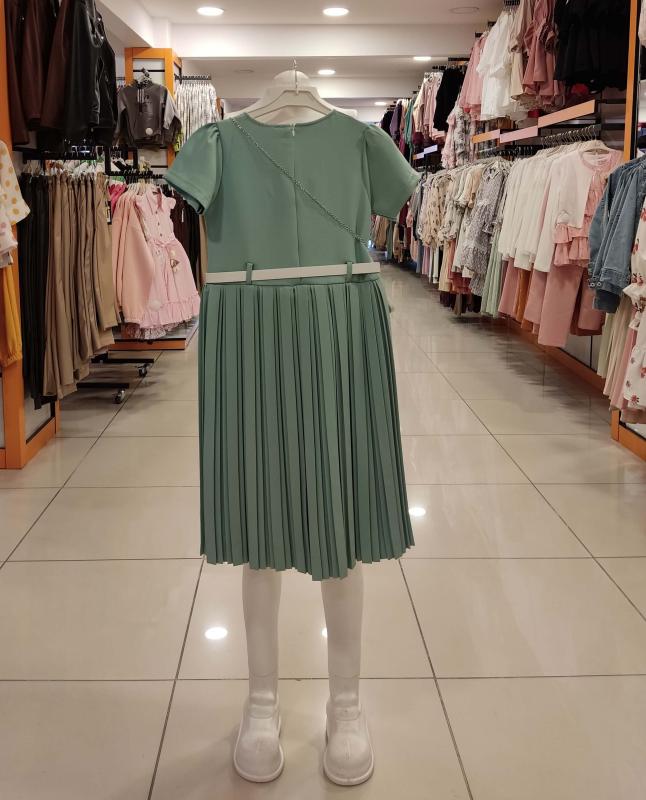 ÜSTÜN Kids 881 Piliseli Kız Çocuk Çantalı Elbise
