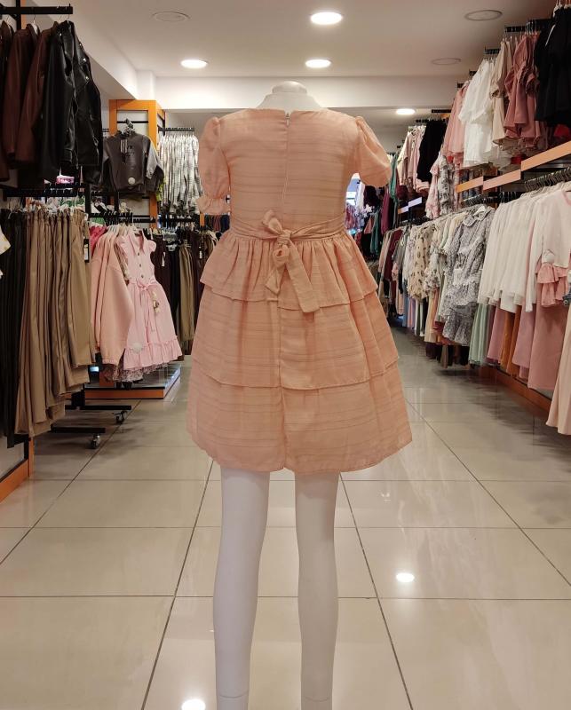 MİSS KUĞU Kids 6912 Kız Çocuk Katkat Simli Elbise