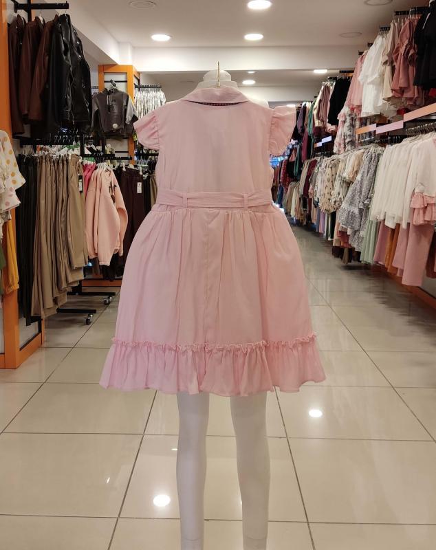MİSS KUĞU Kids 6918 Kız Çocuk Ayıcıklı Bürümcük Elbise