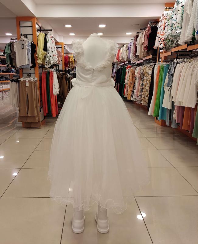 MİARAS Kids 7042 Yakası Çiçekli Kız Çocuk Abiye