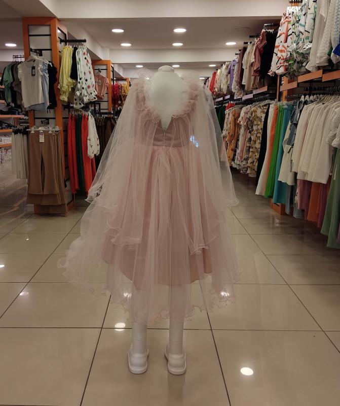 MİARAS Kids 5004 Omuz Tüllü Kız Çocuk Abiye