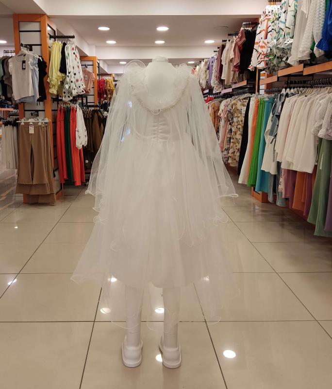 MİARAS Kids 5004 Omuz Tüllü Kız Çocuk Abiye