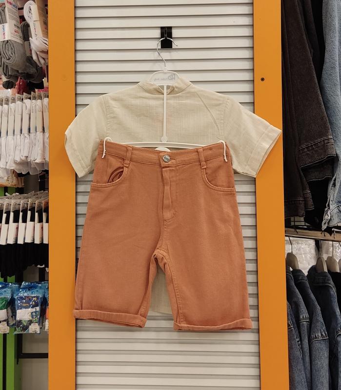 POLLİTO Kids 4120 Gömlekli Şortlu 2li Erkek Çocuk Takım