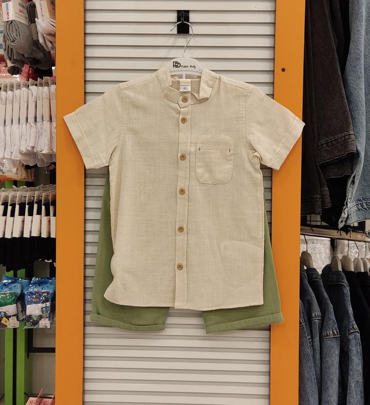 POLLİTO Kids 4120 Gömlekli Şortlu 2li Erkek Çocuk Takım