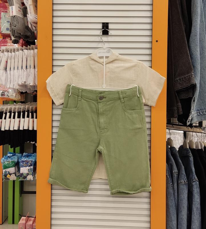 POLLİTO Kids 4120 Gömlekli Şortlu 2li Erkek Çocuk Takım