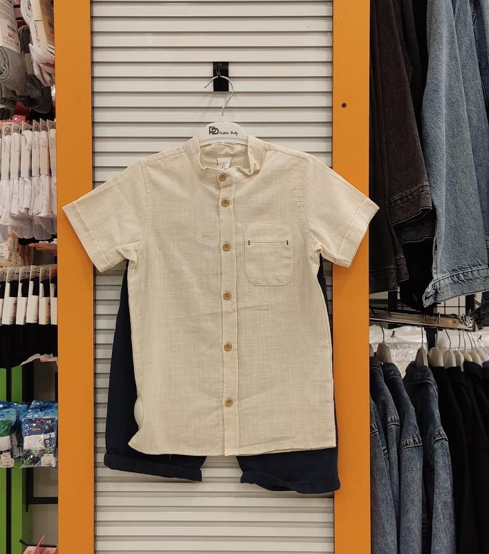 POLLİTO Kids 4120 Gömlekli Şortlu 2li Erkek Çocuk Takım