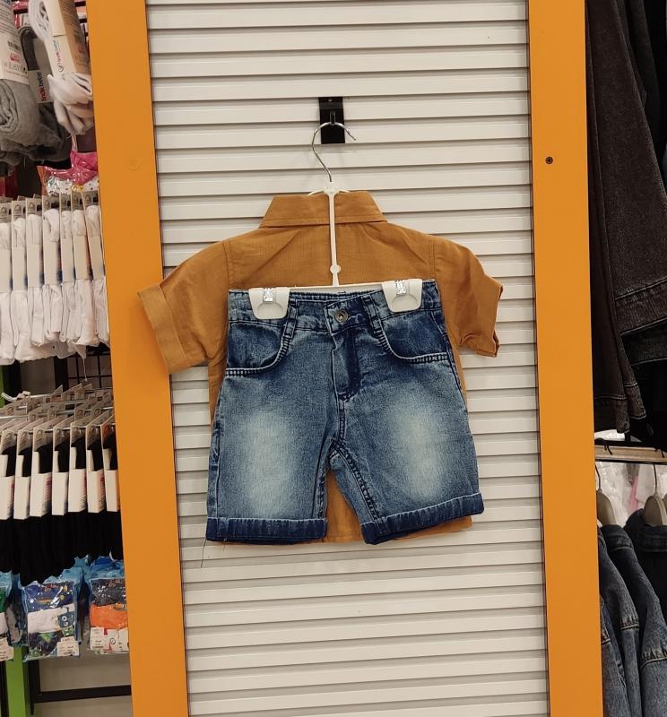 ORYEDA Kids 2443 Erkek Çocuk Kot Kaprili Takım