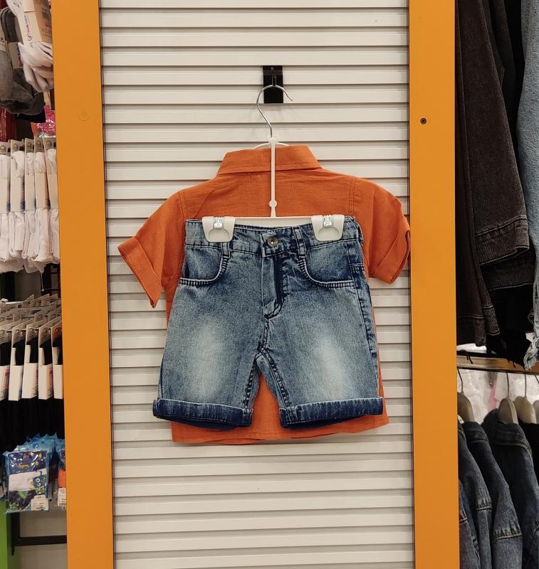 ORYEDA Kids 2443 Erkek Çocuk Kot Kaprili Takım