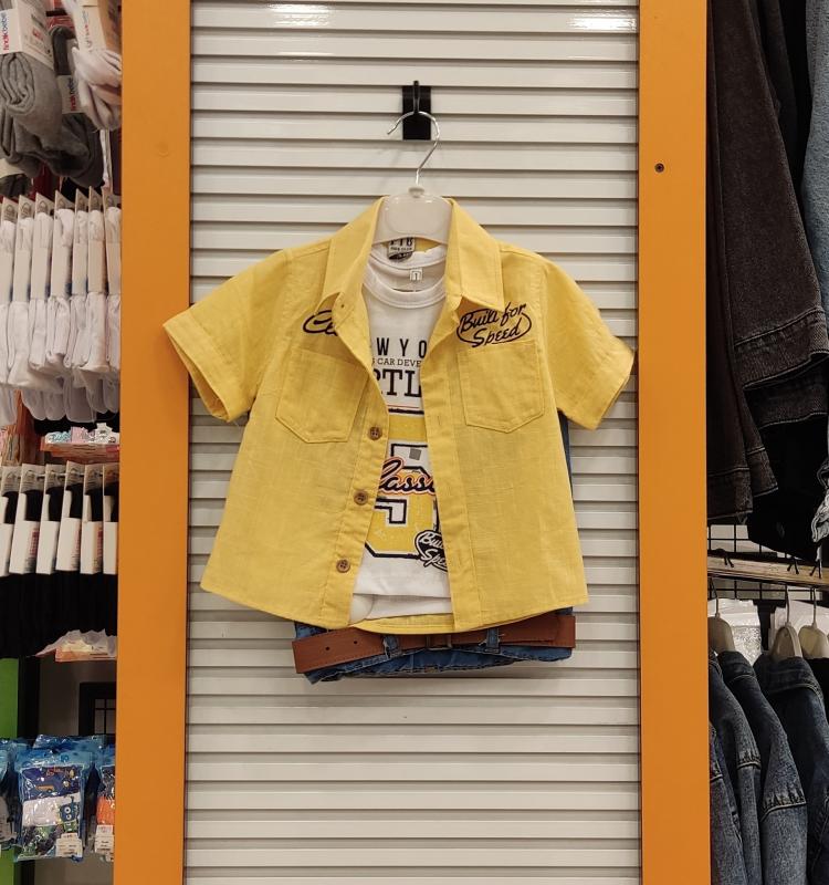 FATİH BEBE 882 Erkek Çocuk Kot Kaprili 3lü Takım