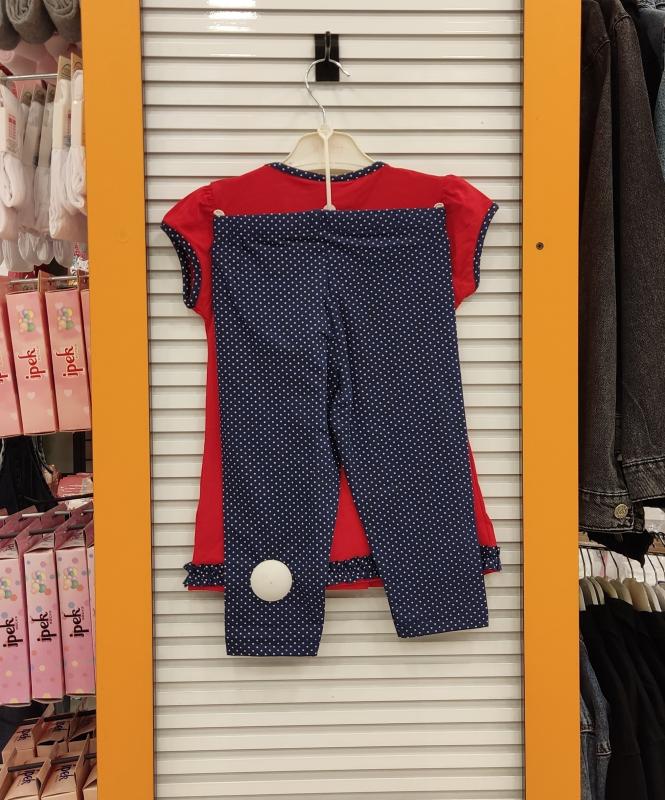 DECO Kids 23276 Uğur Böcekli Kız Çocuk 2li Takım