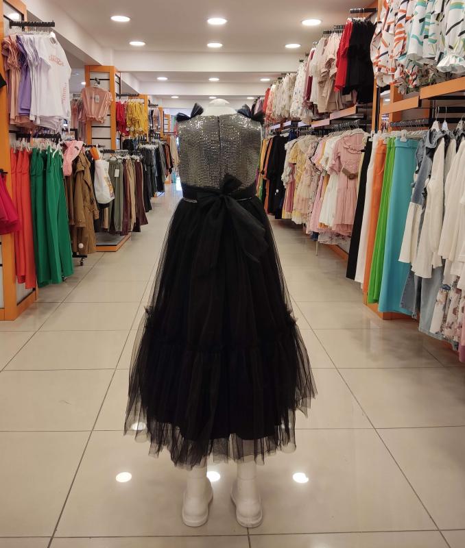 DAİSYGİRLS Kids 2263 Yaka Fırfırlı Kız Çocuk Abiye