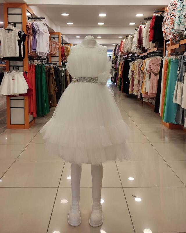 DAİSY GİRLS 2201 Kemerli Roba Büzgülü Çocuk Abiye