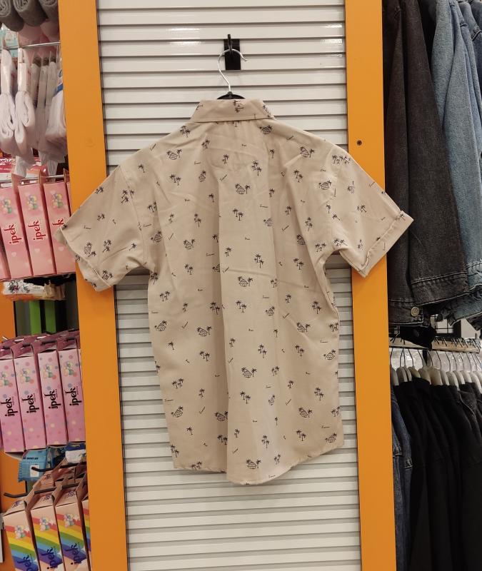 YASKAN Kids 642 Desenli Erkek Çocuk Kısa Kollu Gömlek