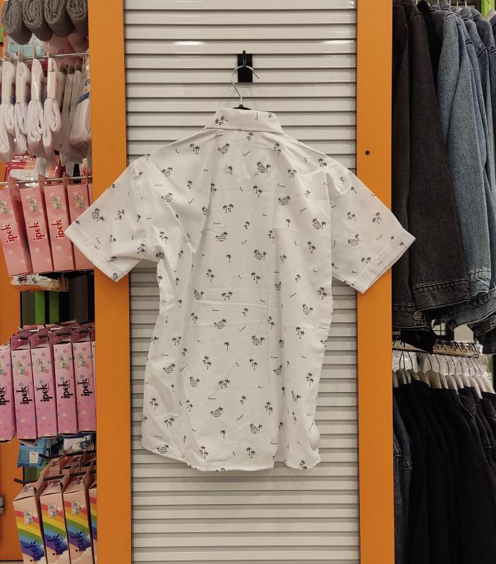 YASKAN Kids 642 Desenli Erkek Çocuk Kısa Kollu Gömlek