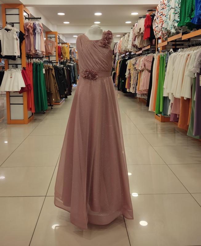 ONBUCO Kids 1534 Çapraz Omzu Çiçek Kız Çocuk Abiye