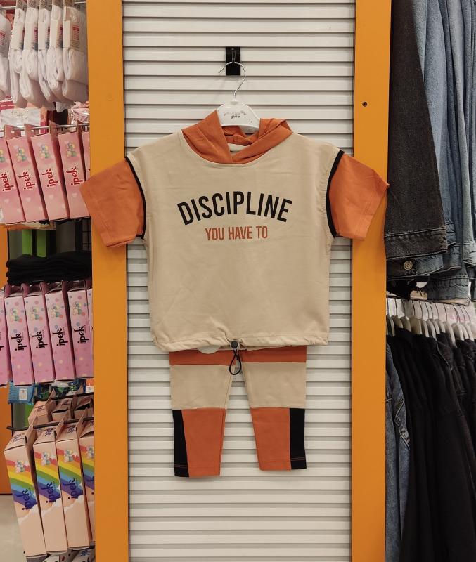 YAVRUCAK Kids 6882 Kız Çocuk Discipline Kapşonlu Penye Takım