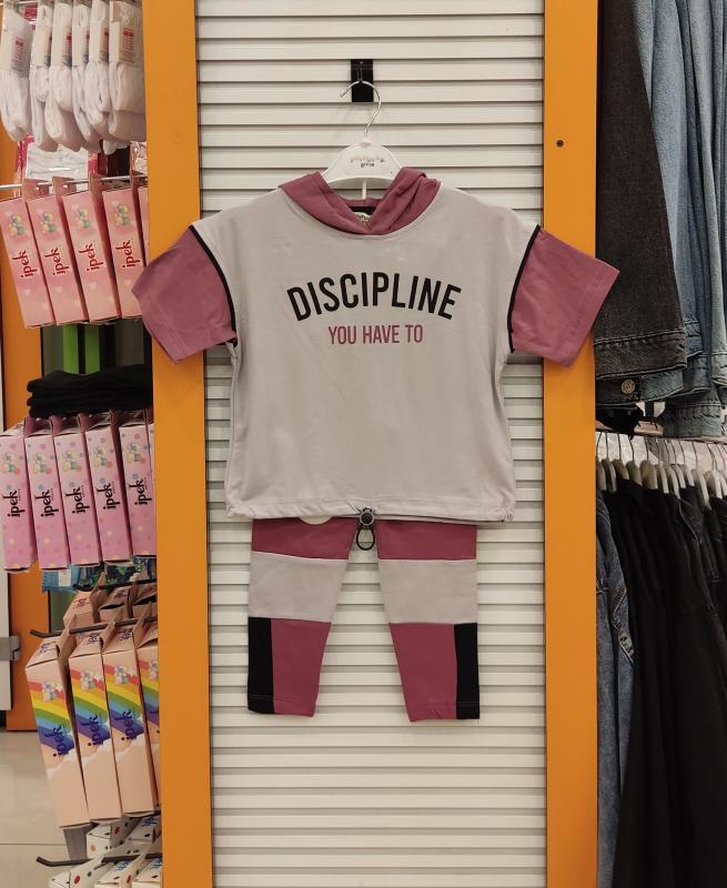 YAVRUCAK Kids 6882 Kız Çocuk Discipline Kapşonlu Penye Takım