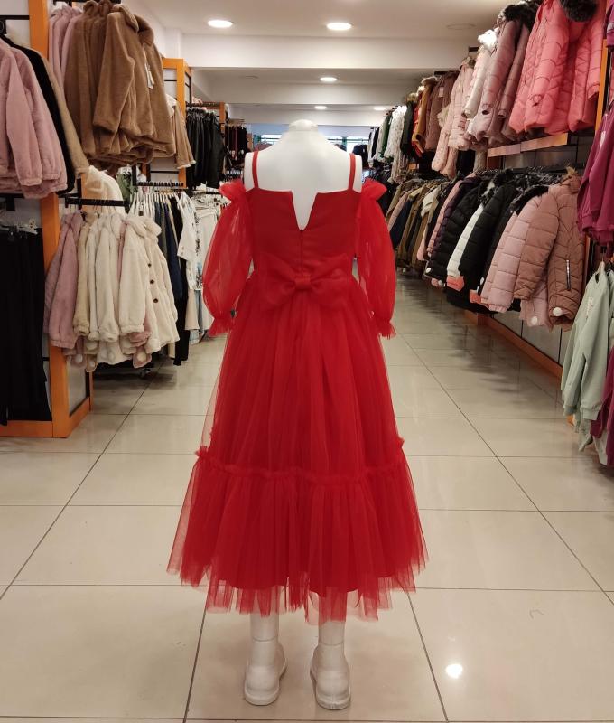 ŞEKER Kids 3677 Kız Çocuk Kolları Tül Abiye